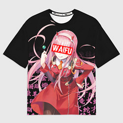 Мужская футболка оверсайз 02, ZERO TWO, DARLING IN THE FRANXX