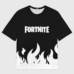 Мужская футболка оверсайз Fortnite Огонь