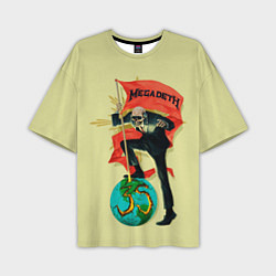 Мужская футболка оверсайз Megadeth world