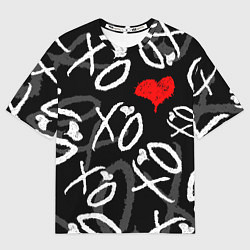 Футболка оверсайз мужская The Weeknd - XO, цвет: 3D-принт