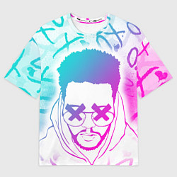 Футболка оверсайз мужская The Weeknd, XO, цвет: 3D-принт