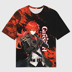Футболка оверсайз мужская GENSHIN IMPACT ДИЛЮК DILUC, цвет: 3D-принт