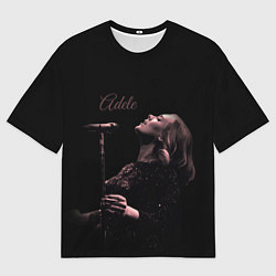 Футболка оверсайз мужская Песнь Адель, цвет: 3D-принт