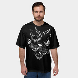Футболка оверсайз мужская Drain Face, цвет: 3D-принт — фото 2