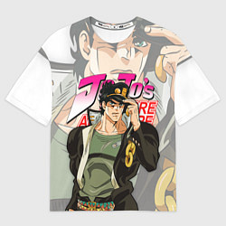Футболка оверсайз мужская JOJO BIZARRE ADVENTURE ДЖОДЖО, цвет: 3D-принт