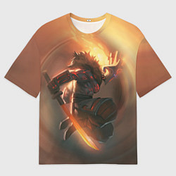 Мужская футболка оверсайз DOTA 2 ДЖАГЕРНАУТ
