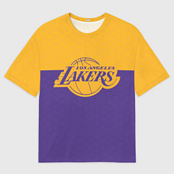 Мужская футболка оверсайз LAKERS LINE HEXAGON SPORT