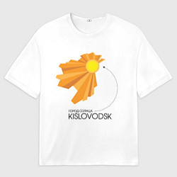 Мужская футболка оверсайз Я люблю Кисловодск
