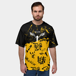 Футболка оверсайз мужская Паттерн Tokyo Revengers, цвет: 3D-принт — фото 2