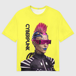 Мужская футболка оверсайз Cyberpunk Панк