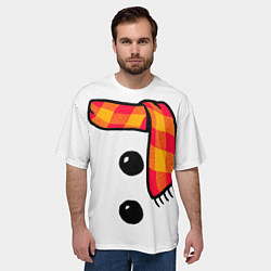 Футболка оверсайз мужская Snowman Outfit, цвет: 3D-принт — фото 2