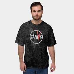 Футболка оверсайз мужская Бардак - гранит, цвет: 3D-принт — фото 2