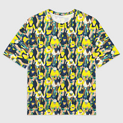 Мужская футболка оверсайз Велоспорт гонка