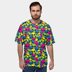 Футболка оверсайз мужская Пришельцы НЛО, цвет: 3D-принт — фото 2