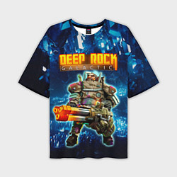 Мужская футболка оверсайз Deep Rock Galactic Gunner