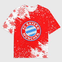 Мужская футболка оверсайз НОВОГОДНИЙ BAYERN MUNCHEN СВИТЕР НОВОГОДНИЙ