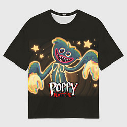 Футболка оверсайз мужская POPPY PLAYTIME ГЛИТЧ ПОППИ ПЛЕЙТАЙМ, цвет: 3D-принт