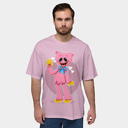 Футболка оверсайз мужская KISSY MISSY POPPY PLAYTIME ПОППИ ПЛЕЙТАЙМ КИССИ МИ, цвет: 3D-принт — фото 2