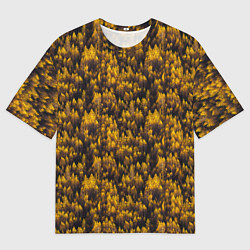 Мужская футболка оверсайз Рыжий лес