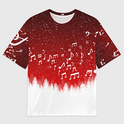 Мужская футболка оверсайз МУЗЫКАЛЬНАЯ НОВОГОДНЯЯ НОЧЬ 2022 НОВЫЙ ГОД