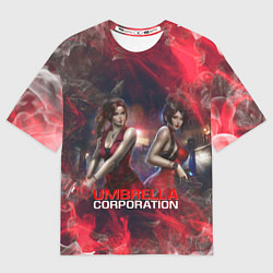 Футболка оверсайз мужская UMBRELLA CORP АМБРЕЛЛА КОРП RESIDENT EVIL, цвет: 3D-принт