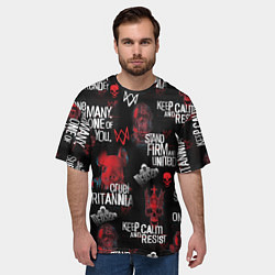 Футболка оверсайз мужская WATCH DOGS LEGION REVOLUTION PATTERN, цвет: 3D-принт — фото 2