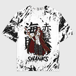 Футболка оверсайз мужская SHANKS ONE PIECE, цвет: 3D-принт