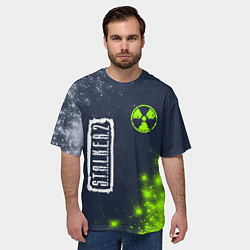 Футболка оверсайз мужская STALKER 2 Краски 7, цвет: 3D-принт — фото 2