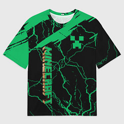 Футболка оверсайз мужская Minecraft нуб, цвет: 3D-принт