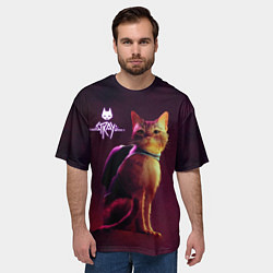 Футболка оверсайз мужская Stray: Wandering Cat, цвет: 3D-принт — фото 2