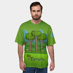 Футболка оверсайз мужская Лесок в Террарии, цвет: 3D-принт — фото 2