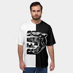Футболка оверсайз мужская BEAR Медведь, цвет: 3D-принт — фото 2