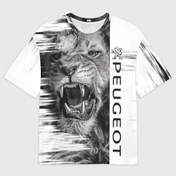 Мужская футболка оверсайз Peugeotlion