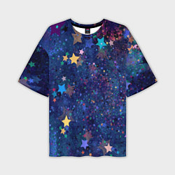 Мужская футболка оверсайз Звездное небо мечтателя