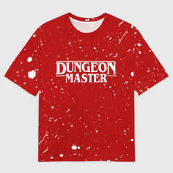 Футболка оверсайз мужская DUNGEON MASTER BLOOD ГАЧИМУЧИ КРАСНЫЙ, цвет: 3D-принт