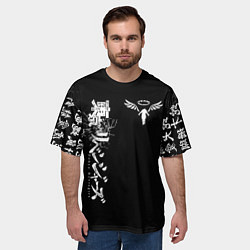 Футболка оверсайз мужская TOKYO REVENGERS WALHALLA TEAM WHITE, цвет: 3D-принт — фото 2