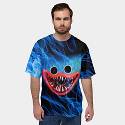 Футболка оверсайз мужская POPPY PLAYTIME ХАГИ ВАГИ В ОГНЕ, цвет: 3D-принт — фото 2