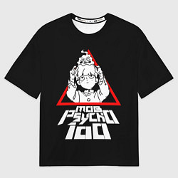 Футболка оверсайз мужская Mob Psycho 100 Кагеяма и Ямочки, цвет: 3D-принт