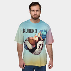 Футболка оверсайз мужская Тецуя Куроко!, цвет: 3D-принт — фото 2