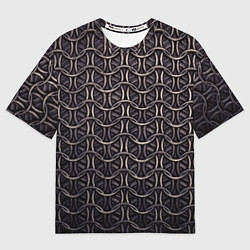 Мужская футболка оверсайз Кольчуга железная средневековая