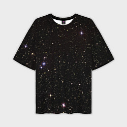 Мужская футболка оверсайз Ночное звездное небо