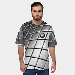 Футболка оверсайз мужская BMW pattern 2022, цвет: 3D-принт — фото 2
