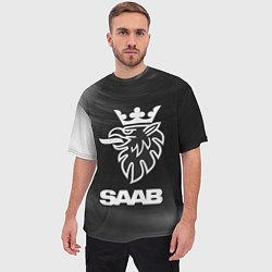 Футболка оверсайз мужская SAAB Звезды, цвет: 3D-принт — фото 2