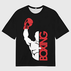 Футболка оверсайз мужская Бокс Boxing, цвет: 3D-принт