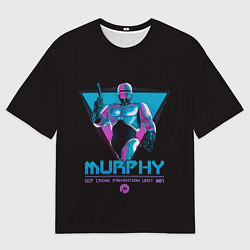 Футболка оверсайз мужская Робот полицейский art, цвет: 3D-принт