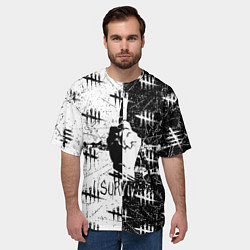 Футболка оверсайз мужская Dead by Daylight : Мертвые при дневном свете, цвет: 3D-принт — фото 2