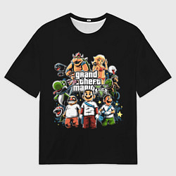 Мужская футболка оверсайз Mario x GTA