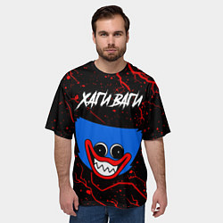 Футболка оверсайз мужская ХАГИ ВАГИ Молнии, цвет: 3D-принт — фото 2