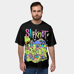 Футболка оверсайз мужская Slipknot cuties, цвет: 3D-принт — фото 2