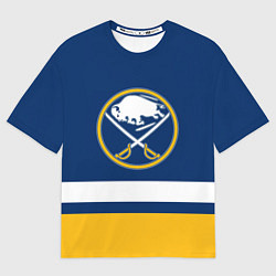 Футболка оверсайз мужская Buffalo Sabres, Баффало Сейберз, цвет: 3D-принт